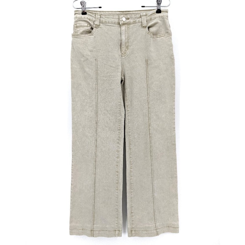 SOFT SURROUNDINGS Cropped Wide Leg Jeans Sz S
